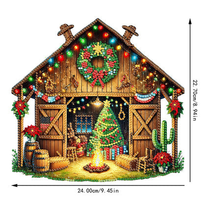 2D Flat Xmas DIY Desktop Diamond Art Kits Diamond Painting Desktop Ornaments Kit