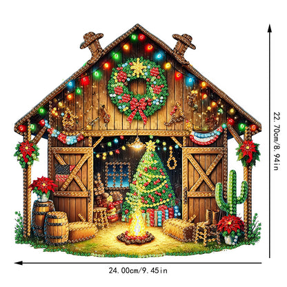2D Flat Xmas DIY Desktop Diamond Art Kits Diamond Painting Desktop Ornaments Kit