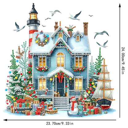 2D Flat Xmas DIY Desktop Diamond Art Kits Diamond Painting Desktop Ornaments Kit