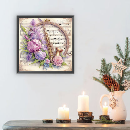 Saxophone And Warbler - Special Shaped Drill Diamond Painting 30*30CM