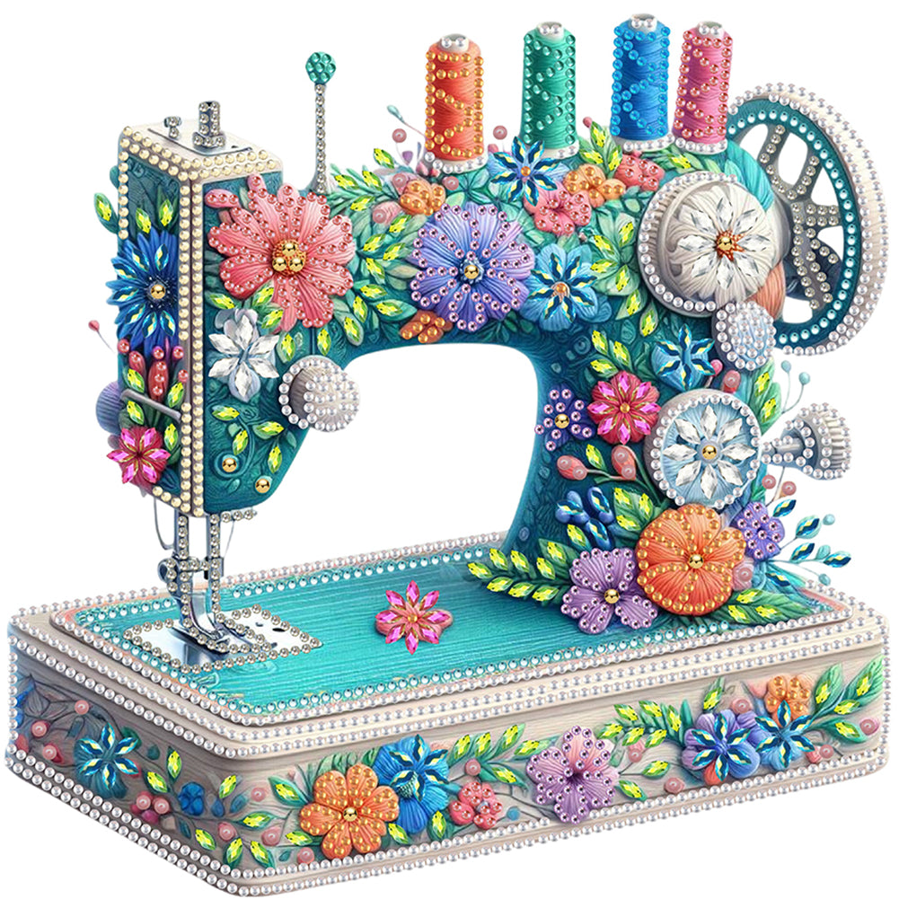 Vintage Sewing Machine - Special Shaped Drill Diamond Painting 30*30CM