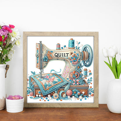 Sewing Machine - Special Shaped Drill Diamond Painting 30*30CM