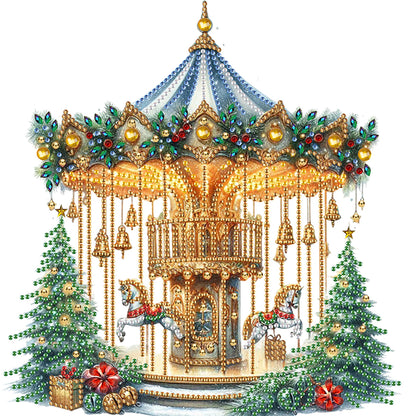 Carousel - Special Shaped Drill Diamond Painting 30*30CM