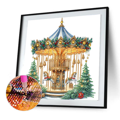 Carousel - Special Shaped Drill Diamond Painting 30*30CM