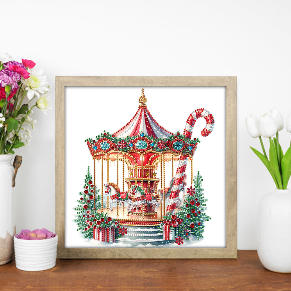 Candy Carousel - Special Shaped Drill Diamond Painting 30*30CM