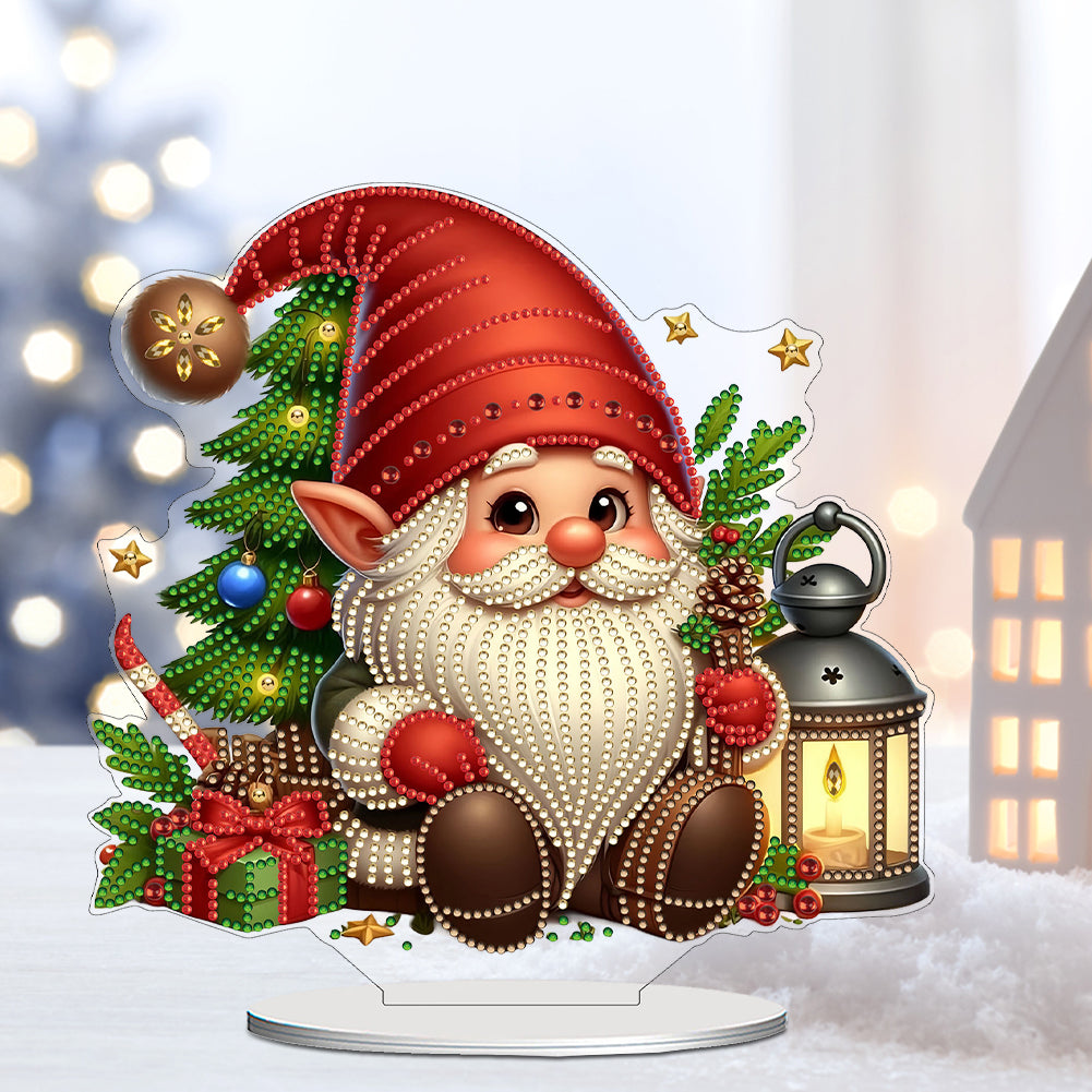 2D Flat DIY Diamond Painting Desktop Ornaments Kit for Home Office Desktop Decor