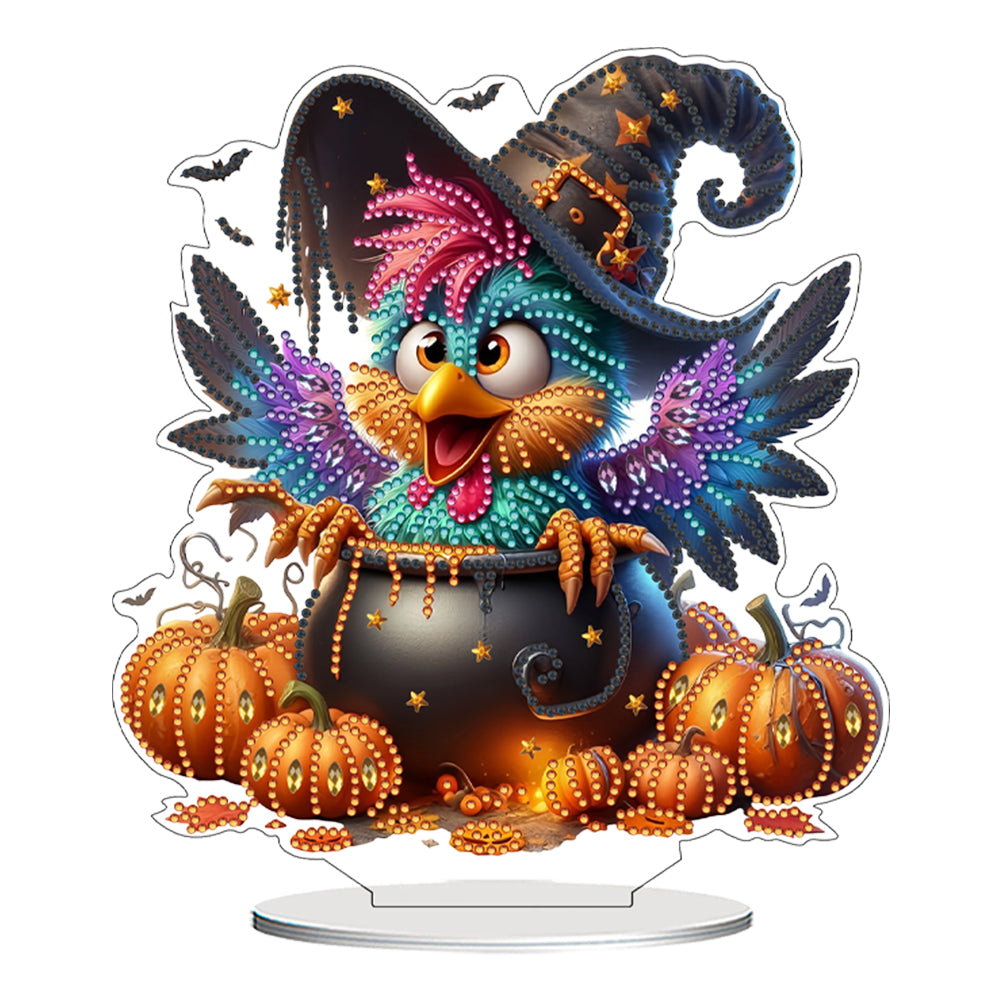 2D Flat DIY Diamond Painting Desktop Ornaments Kit for Home Office Desktop Decor