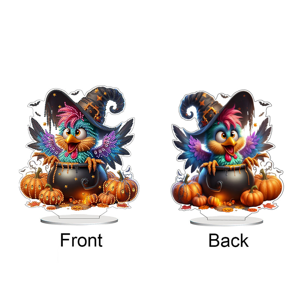 2D Flat DIY Diamond Painting Desktop Ornaments Kit for Home Office Desktop Decor