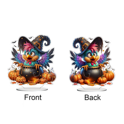 2D Flat DIY Diamond Painting Desktop Ornaments Kit for Home Office Desktop Decor