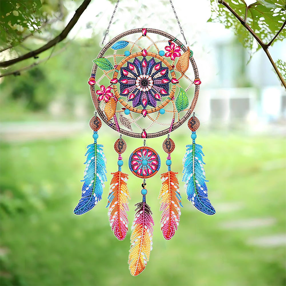 Dream Catcher 2D Flat DIY Diamond Art Pendant Special Shape Diamond Painting Set