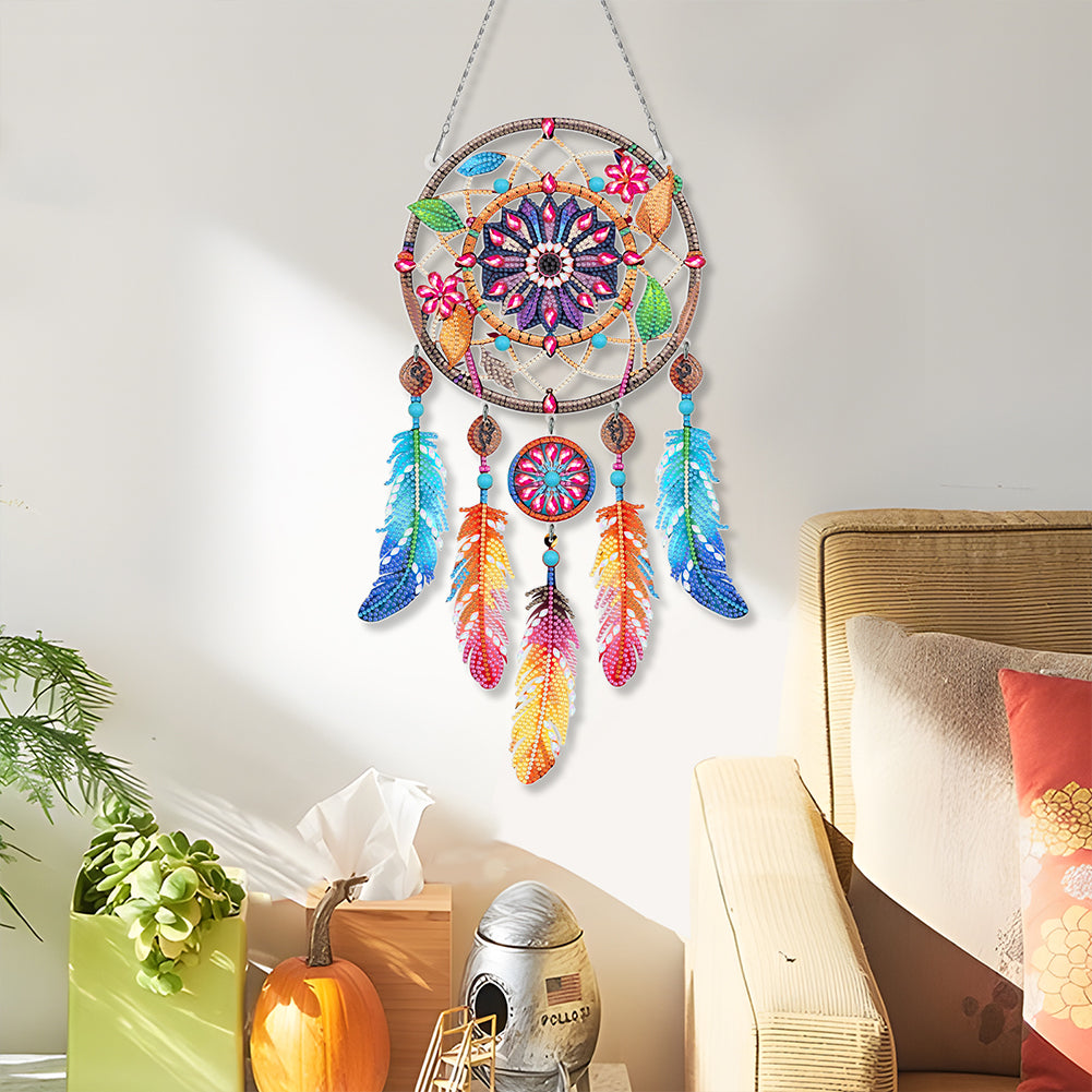 Dream Catcher 2D Flat DIY Diamond Art Pendant Special Shape Diamond Painting Set