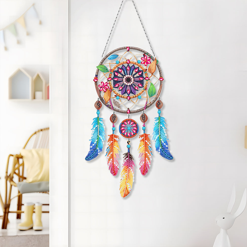 Dream Catcher 2D Flat DIY Diamond Art Pendant Special Shape Diamond Painting Set