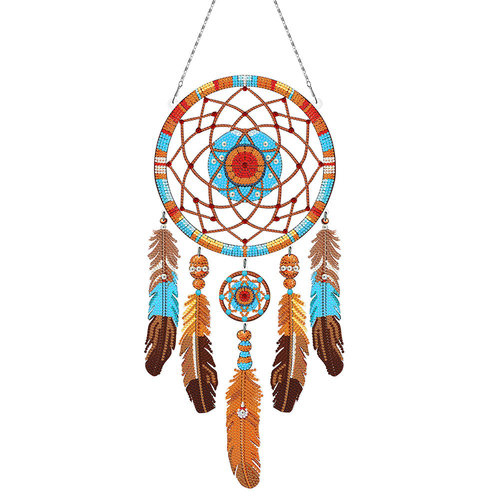 Dream Catcher 2D Flat DIY Diamond Art Pendant Special Shape Diamond Painting Set