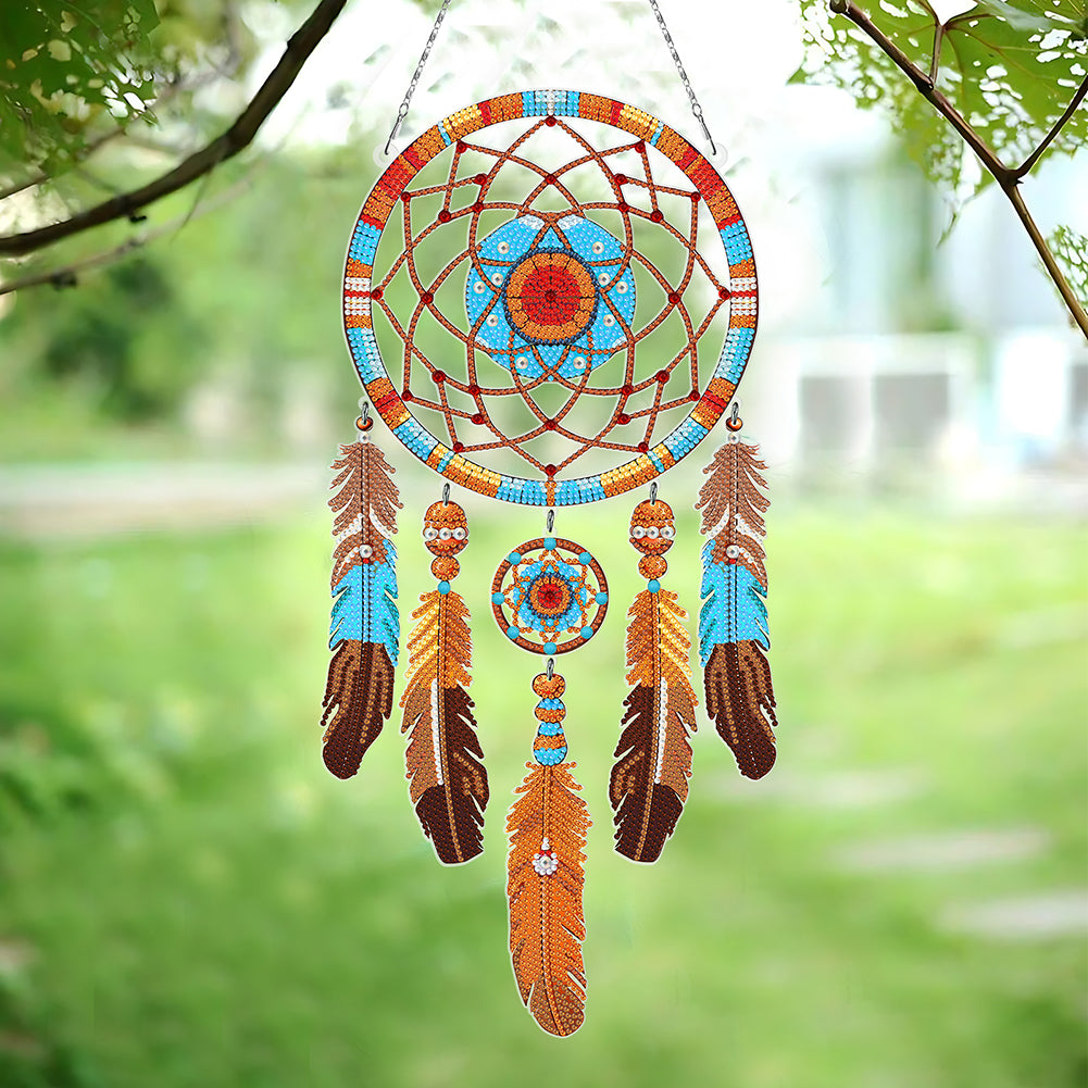 Dream Catcher 2D Flat DIY Diamond Art Pendant Special Shape Diamond Painting Set