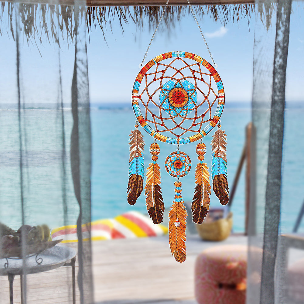 Dream Catcher 2D Flat DIY Diamond Art Pendant Special Shape Diamond Painting Set
