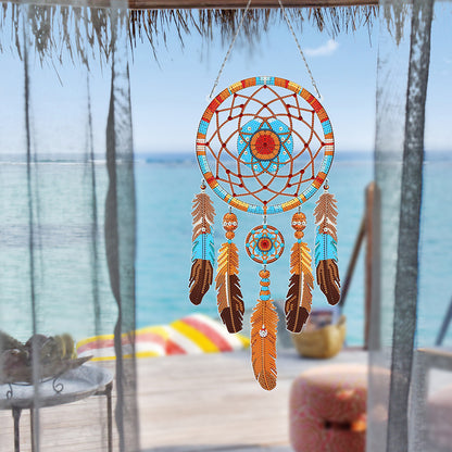 Dream Catcher 2D Flat DIY Diamond Art Pendant Special Shape Diamond Painting Set