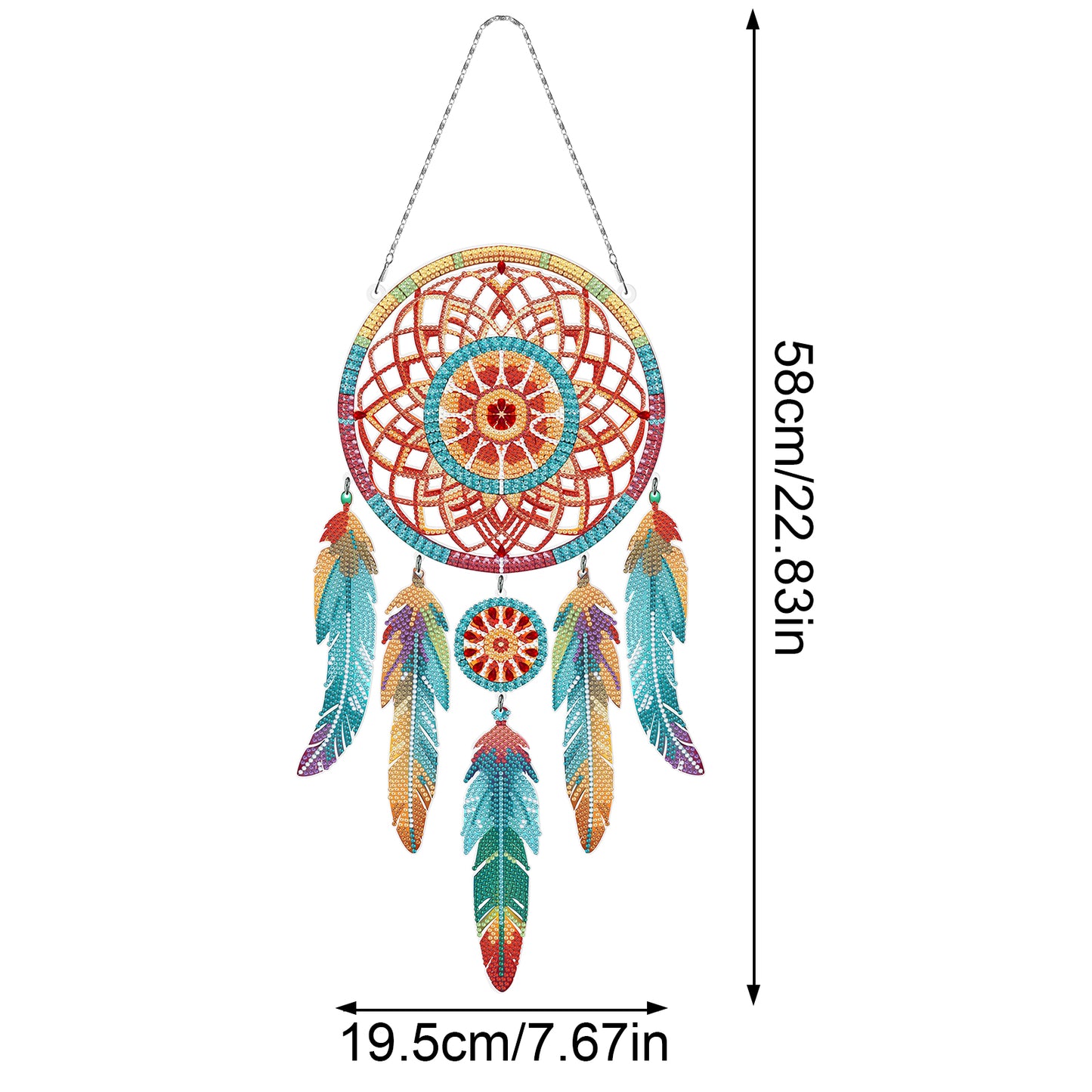Dream Catcher 2D Flat DIY Diamond Art Pendant Special Shape Diamond Painting Set