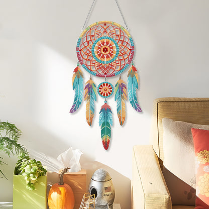 Dream Catcher 2D Flat DIY Diamond Art Pendant Special Shape Diamond Painting Set