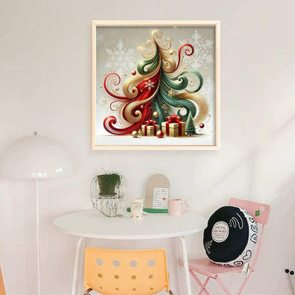 Christmas Tree - 11CT Stamped Cross Stitch 40*40CM