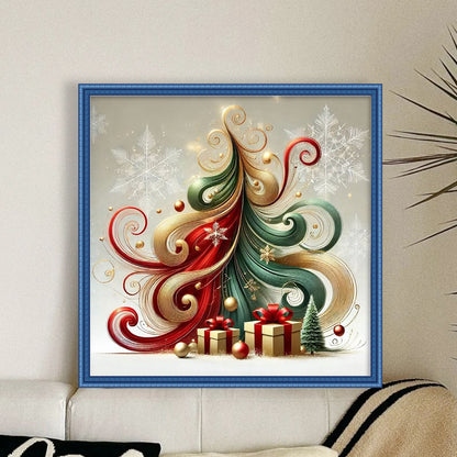 Christmas Tree - 11CT Stamped Cross Stitch 40*40CM