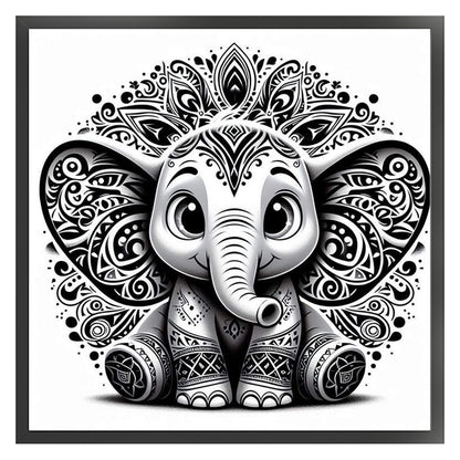 Silhouette Dumbo - 11CT Stamped Cross Stitch 40*40CM