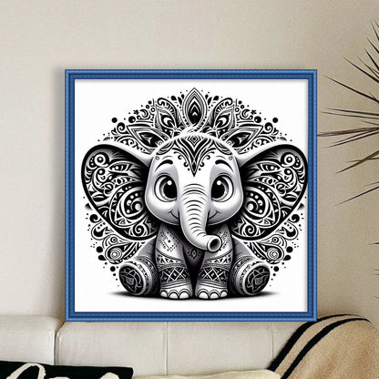 Silhouette Dumbo - 11CT Stamped Cross Stitch 40*40CM