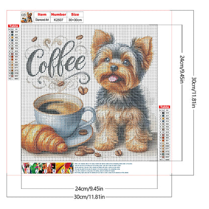 Coffee Kitten - Full Round Drill Diamond Painting 30*30CM