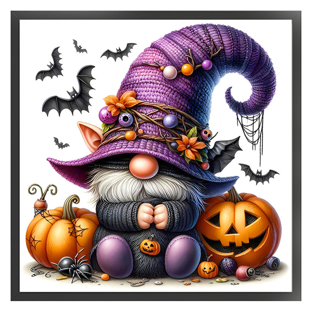 Pumpkin Gnome - 11CT Stamped Cross Stitch 40*40CM