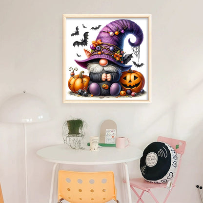 Pumpkin Gnome - 11CT Stamped Cross Stitch 40*40CM