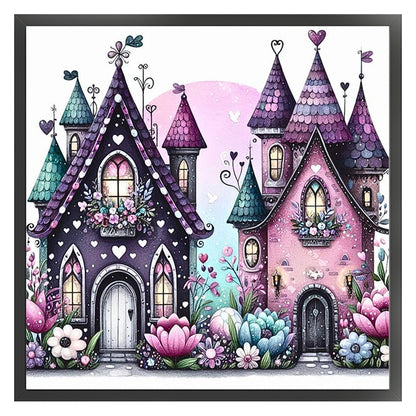Halloween Cottage - 11CT Stamped Cross Stitch 40*40CM