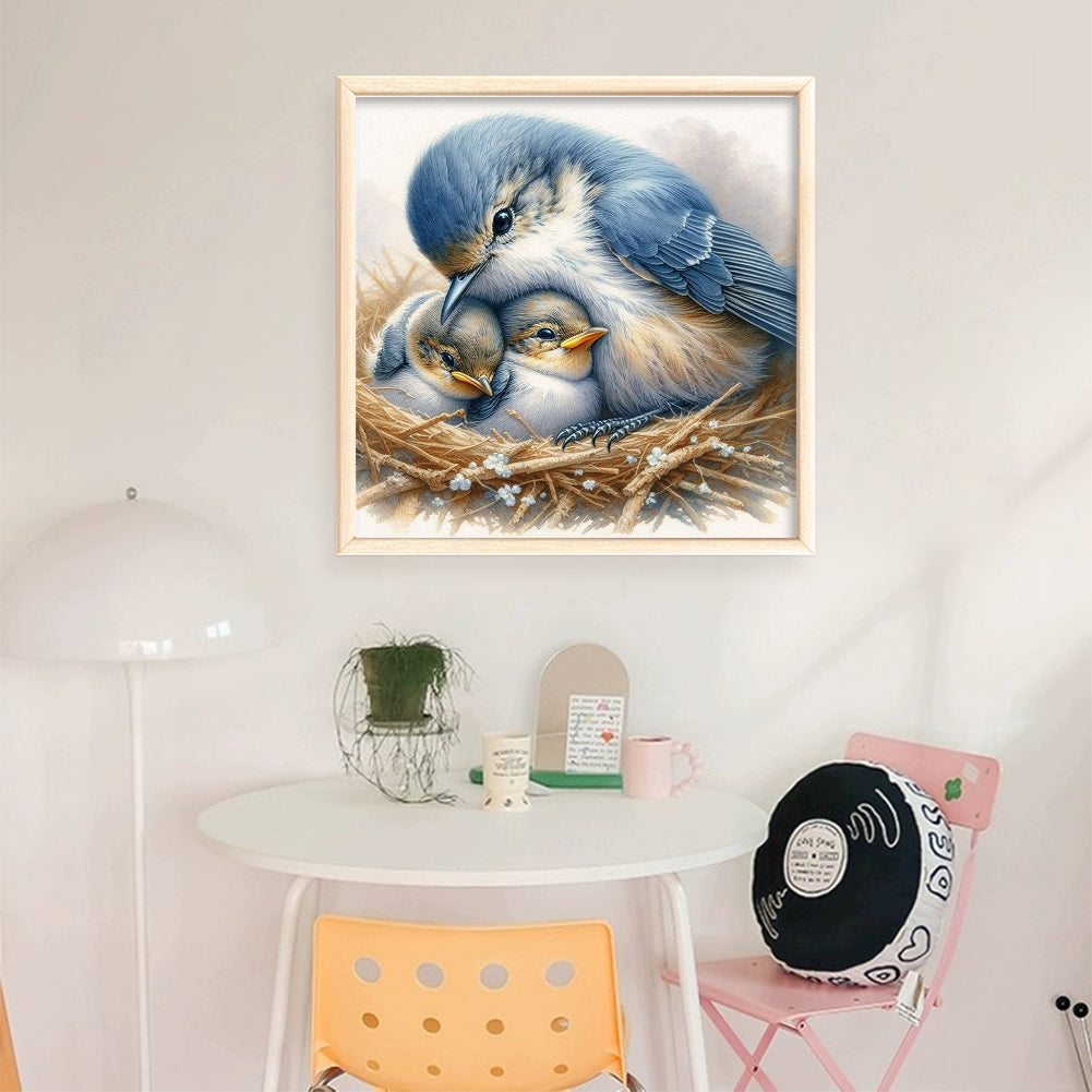 Bluebird - 11CT Stamped Cross Stitch 40*40CM