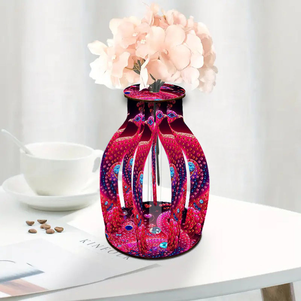 Diamond Painting Flower Vase Desktop Diamond Art Kits for Home Office Decor