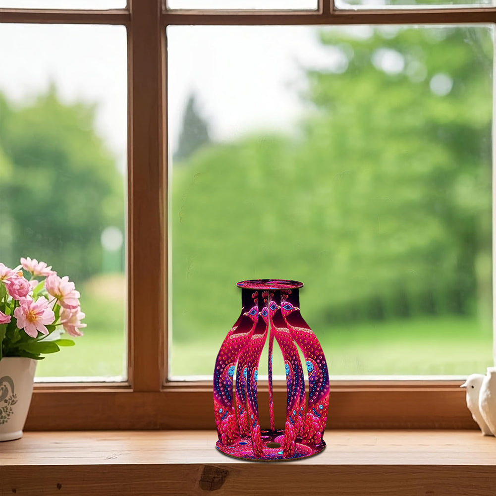 Diamond Painting Flower Vase Desktop Diamond Art Kits for Home Office Decor