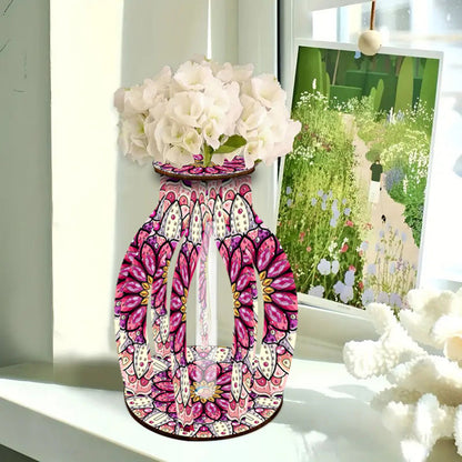 Diamond Painting Flower Vase Desktop Diamond Art Kits for Home Office Decor