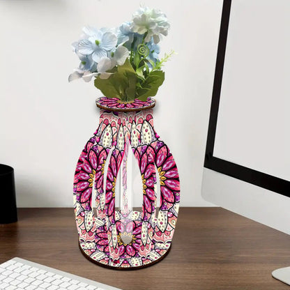 Diamond Painting Flower Vase Desktop Diamond Art Kits for Home Office Decor