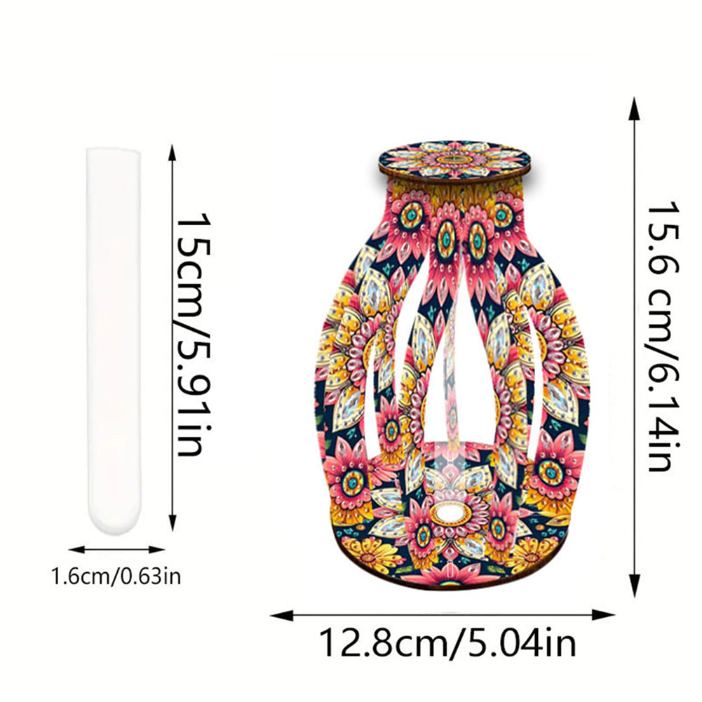 Diamond Painting Flower Vase Desktop Diamond Art Kits for Home Office Decor