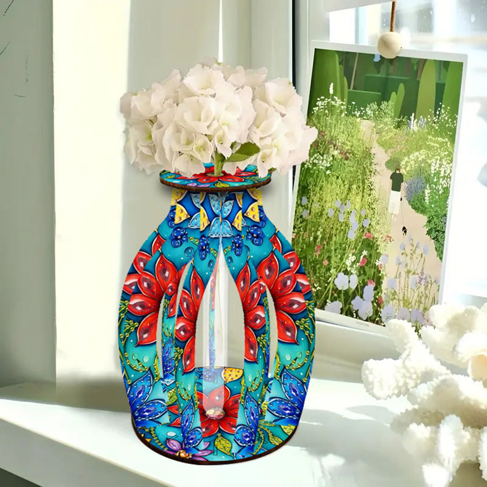 Diamond Painting Flower Vase Desktop Diamond Art Kits for Home Office Decor