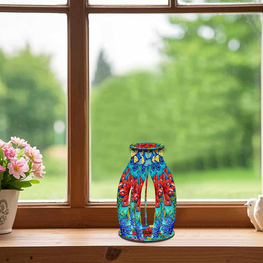 Diamond Painting Flower Vase Desktop Diamond Art Kits for Home Office Decor