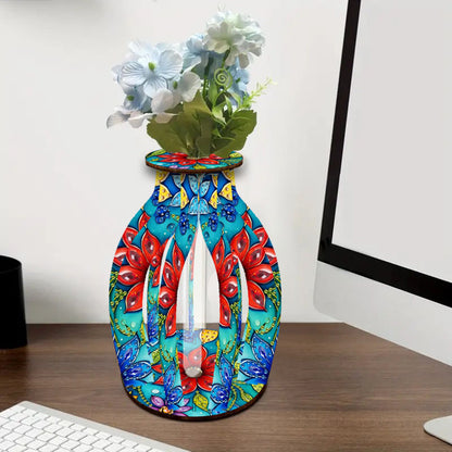 Diamond Painting Flower Vase Desktop Diamond Art Kits for Home Office Decor
