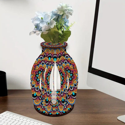 Diamond Painting Flower Vase Desktop Diamond Art Kits for Home Office Decor