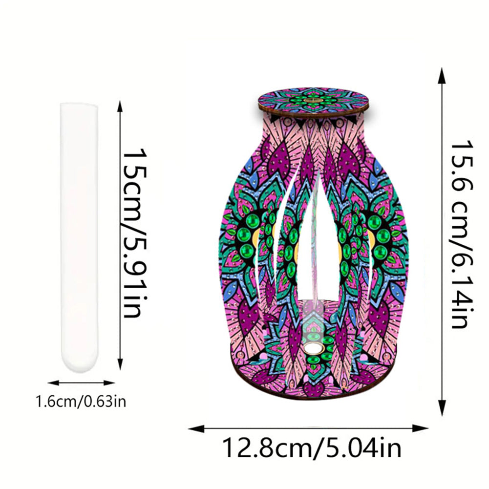 Diamond Painting Flower Vase Desktop Diamond Art Kits for Home Office Decor