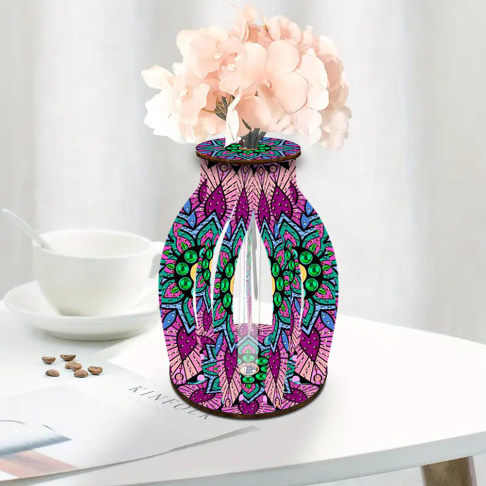 Diamond Painting Flower Vase Desktop Diamond Art Kits for Home Office Decor