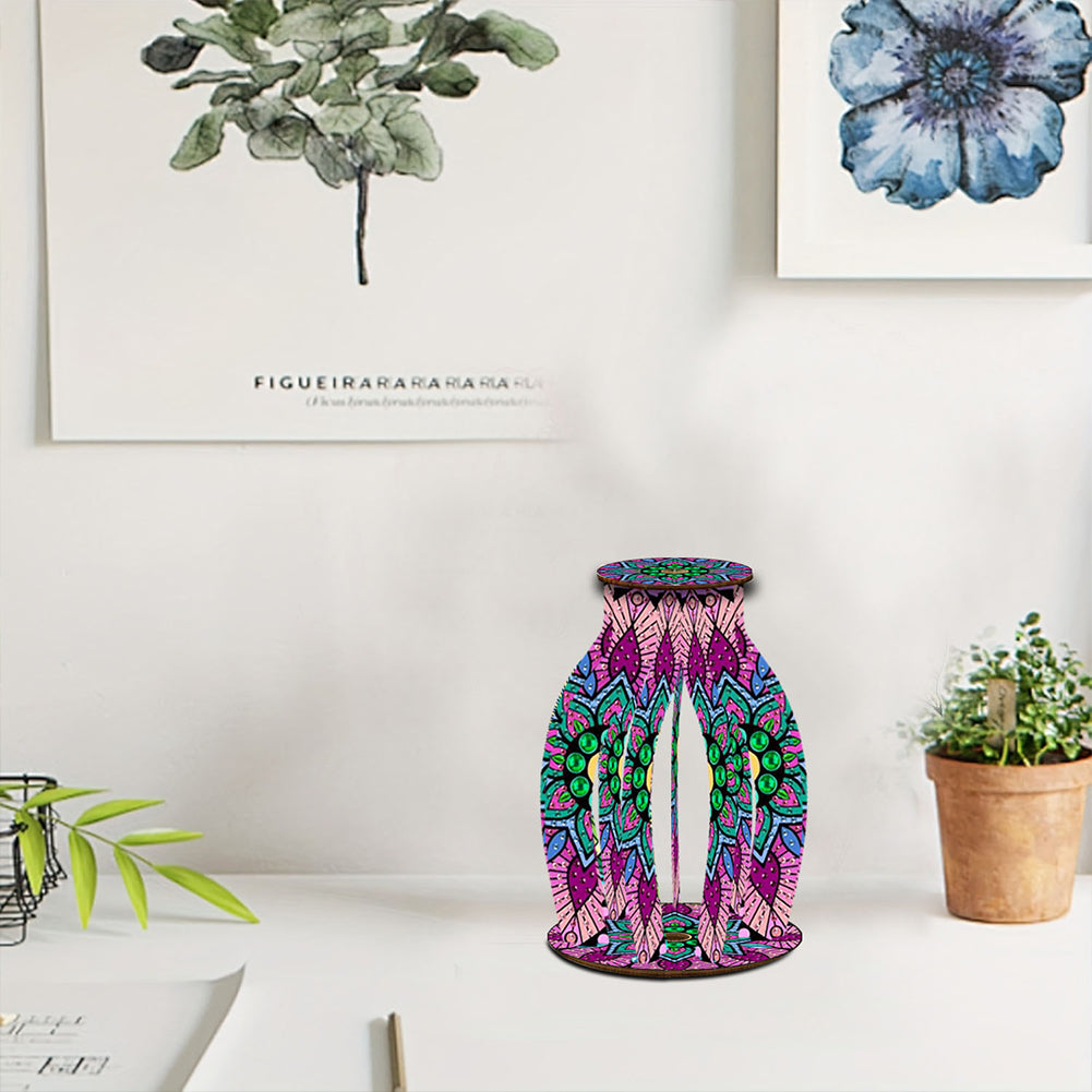 Diamond Painting Flower Vase Desktop Diamond Art Kits for Home Office Decor