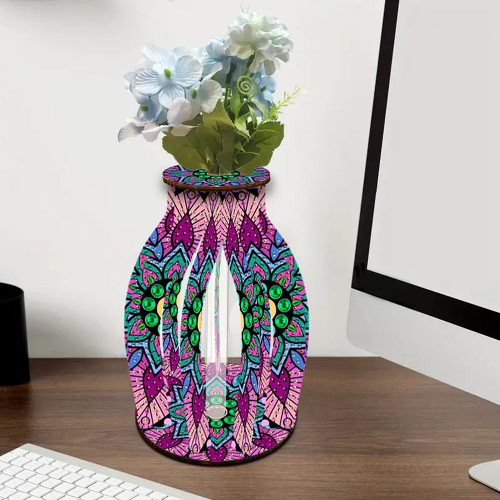 Diamond Painting Flower Vase Desktop Diamond Art Kits for Home Office Decor