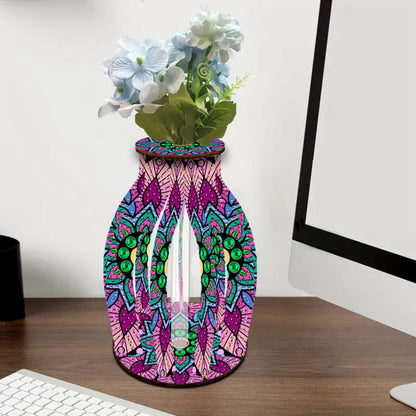 Diamond Painting Flower Vase Desktop Diamond Art Kits for Home Office Decor