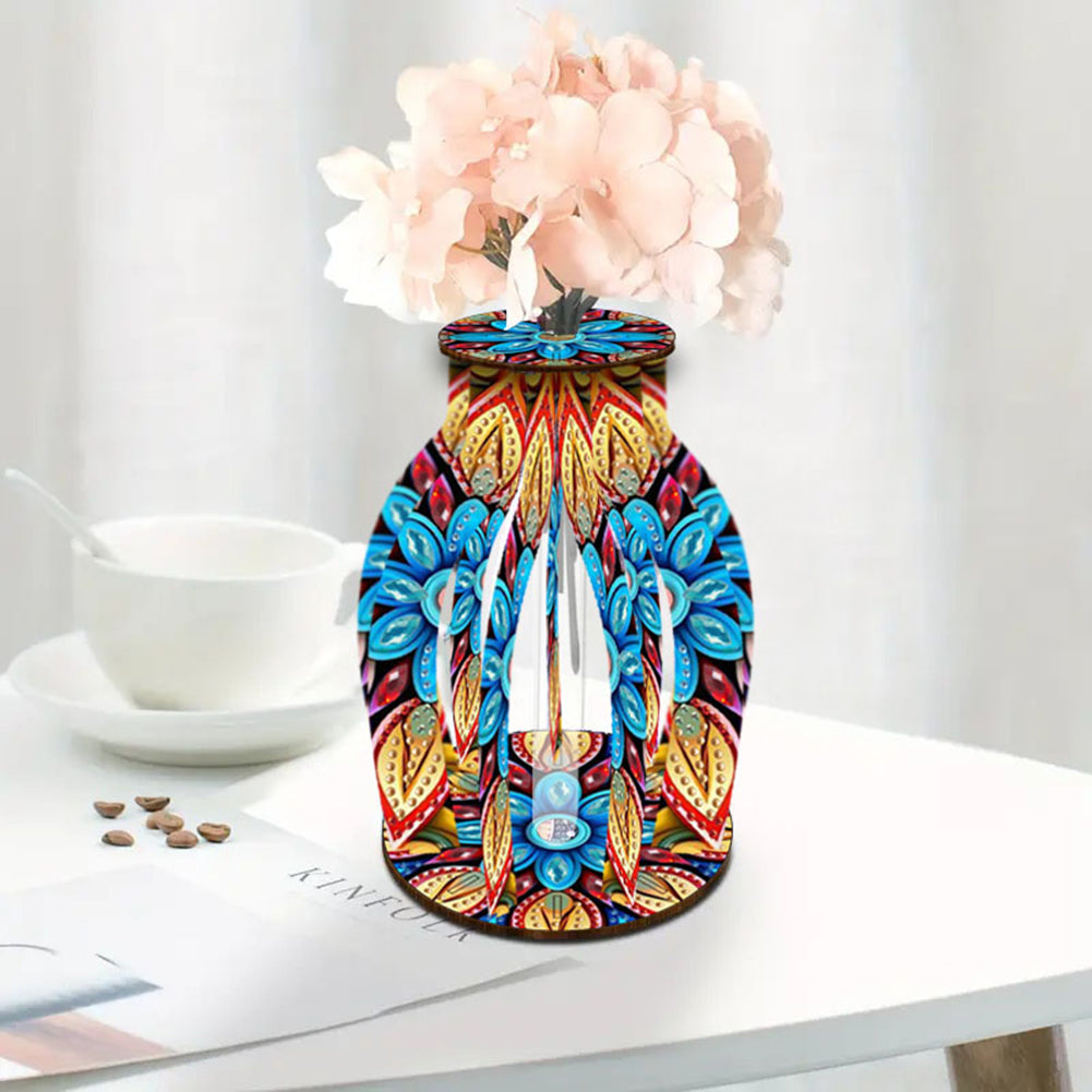 Diamond Painting Flower Vase Desktop Diamond Art Kits for Home Office Decor