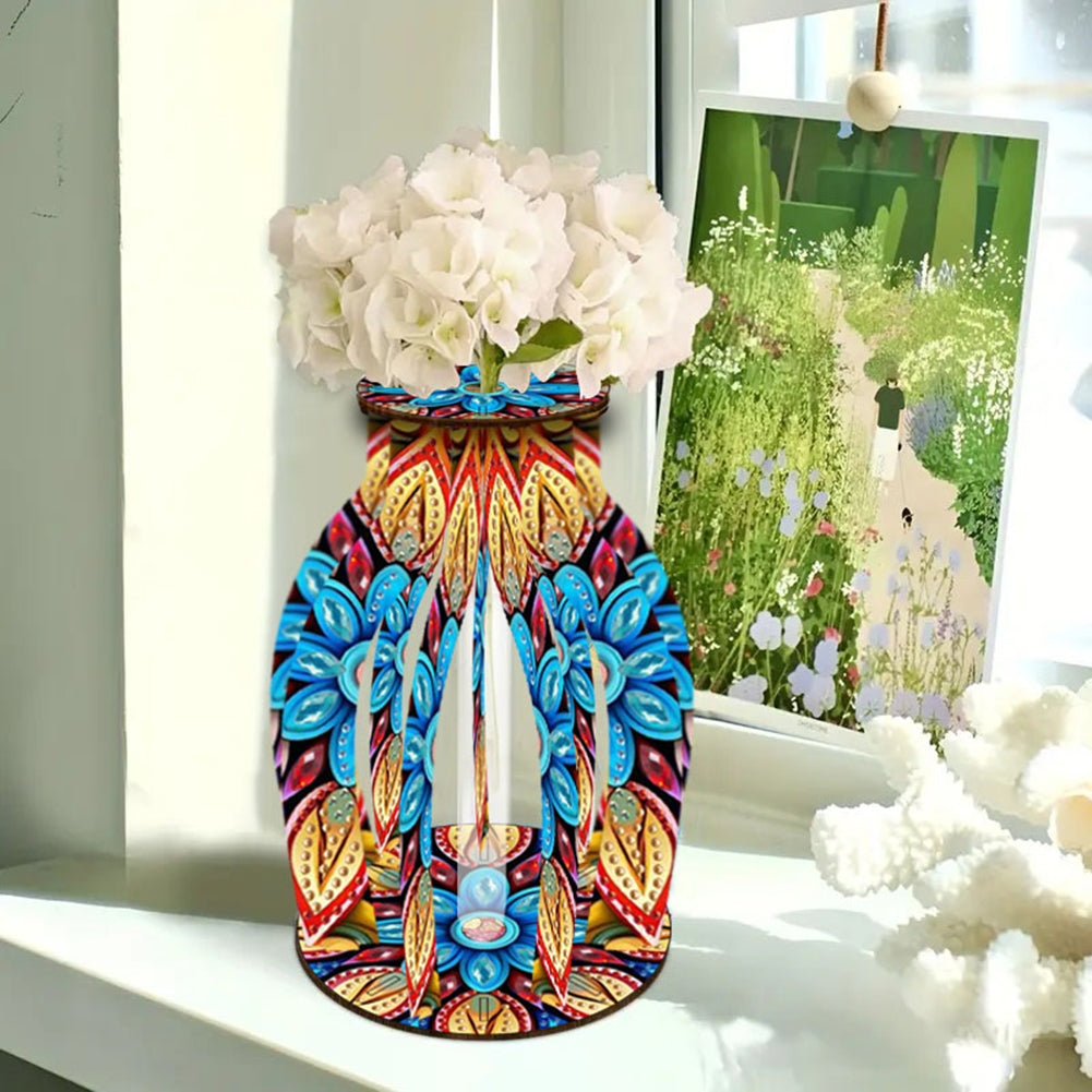 Diamond Painting Flower Vase Desktop Diamond Art Kits for Home Office Decor