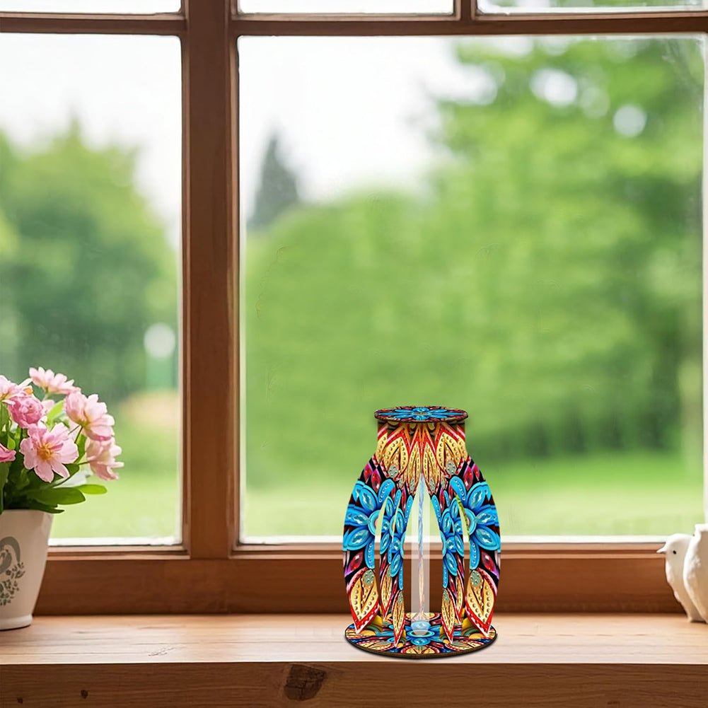 Diamond Painting Flower Vase Desktop Diamond Art Kits for Home Office Decor