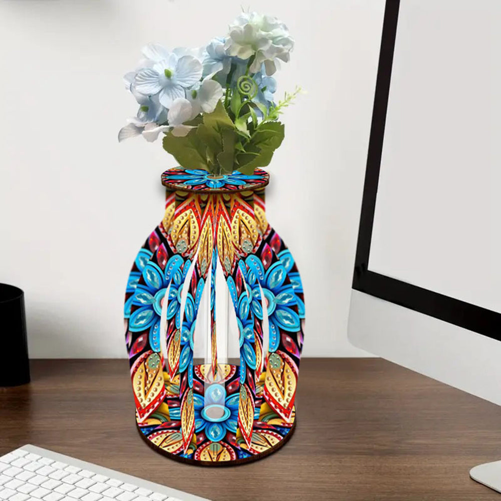 Diamond Painting Flower Vase Desktop Diamond Art Kits for Home Office Decor
