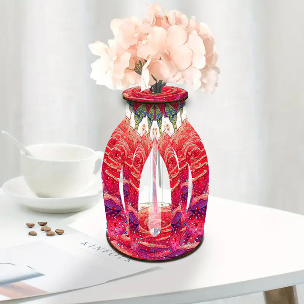 Diamond Painting Flower Vase Desktop Diamond Art Kits for Home Office Decor